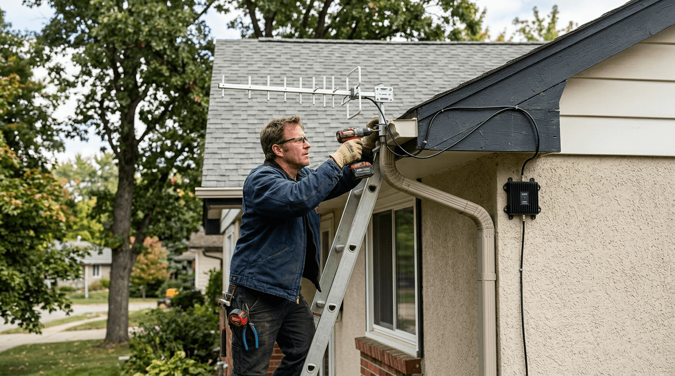 How to install a cell phone signal booster